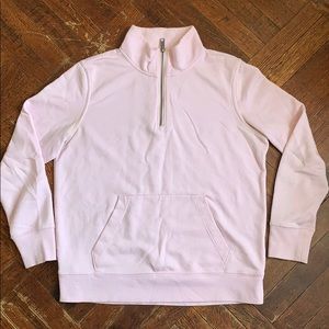 Pink Quarter Zip Active Pullover
